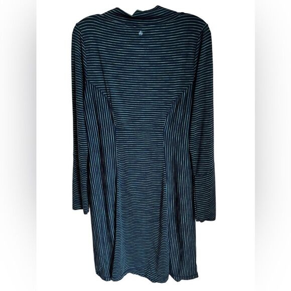 PRANA Blue Stripe Scramble Dress Size Medium - Picture 5 of 6